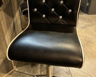 Love our High Top bar stools with rhinestone buttons - reduced