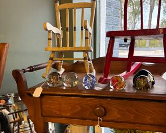 Children and Doll Furniture. Great wash stand - price reduced