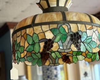 Love our Tiffany style lamps banded and slag