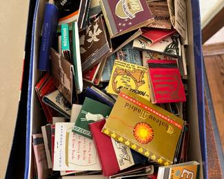 Vintage collection of matchbooks