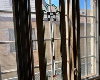 Stained glass window panel