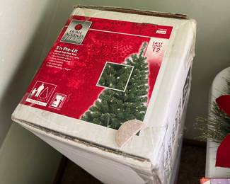 Prelit Christmas tree