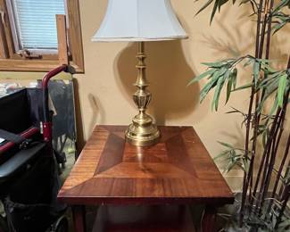 Side table and lamp