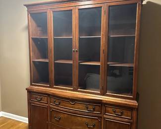 China Cabinet- two pieces