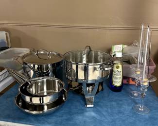 Cuisinart Pots and Pans/Princess House Pot and Chaffing Dish 