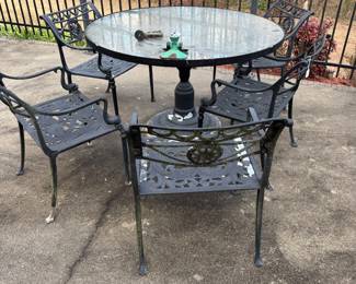 Table and 6 chairs. One not pictured