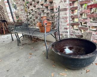 Bench $150, Large Planter $60