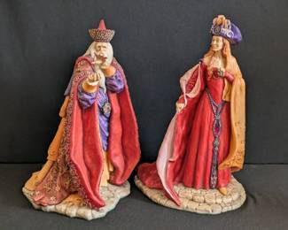 Enchantica figurines Autumn Wizard "Waxifrade" & Autumn Witch "Quillion".