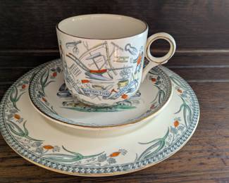 B & L Farmers Arms china set of 5 pieces