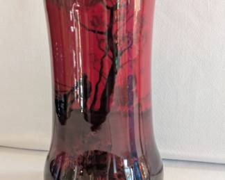 Royal Doulton Flambe #3 : vase with plowing scene