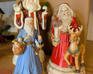 Vintage Santa music boxes