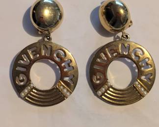 Vintage Givenchy clip on earrings