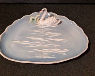 Karl Ens Porcelain Swan trinket dish