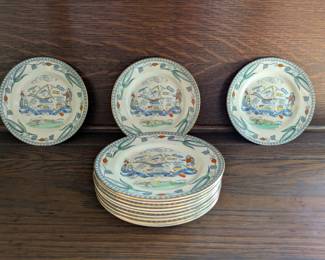 B & L Farmers Arms 6" plates - set of 12