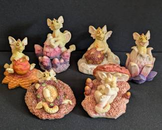 Enchantica figurines : Enchantica Figurines #11 : six Snappa baby dragons