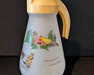 Hazel Atlas Frosted Glass large dispenser