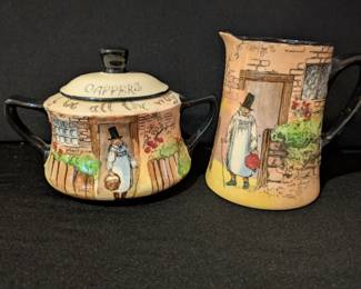 R. Doulton 'Gaffers' lot #5 : Sugar & creamer set