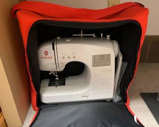 Singer 4166 Sewing Machine with Manual, Pedal, Attachments, Sitting Board and Carrying Case.