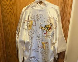Vintage 1940s-50s Golden Dragon Ladies Robe