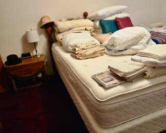 Bedding including; sheets, blankets, comfort set, mattress covers, pillows, sheets, afghan and much more!