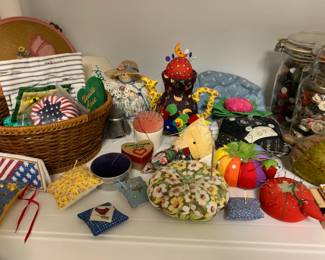 Collection of vintage pin cushions