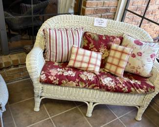 Wicker patio set