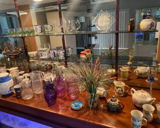 vases, teapots, mugs, glassware