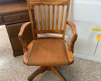 wooden office chair