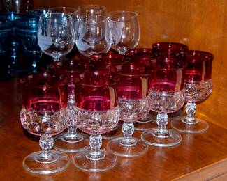 RUBY FLASHED STEMWARE