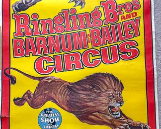 VINTAGE 1960s Ringling Bros / Barnum / Bailey Circus Poster