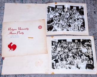 RUTGERS 1950s FRAT Party Photos