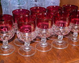 RUBY FLASHED GLASS SET