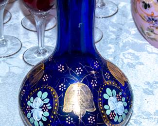 Enameled Cobalt vase