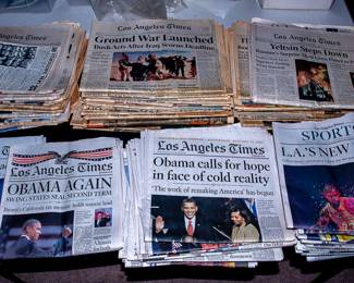 VINTAGE NEWSPAPER HEADLINES