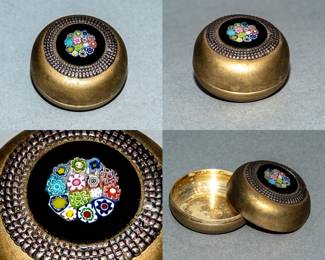 Antique Millefiori pill box