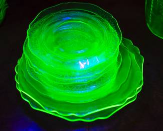 ANTIQUE URANIUM GLASS