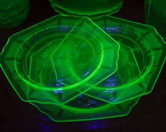ANTIQUE URANIUM GLASS