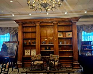 Wow! Look at this column book shelf amazing display for retail, lobby, or castle 