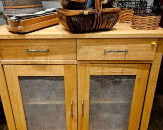 Chicken wire peek a boo cabinet 