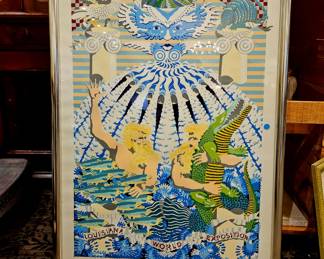 Louisiana Exhibition Poster signed by artist 1984