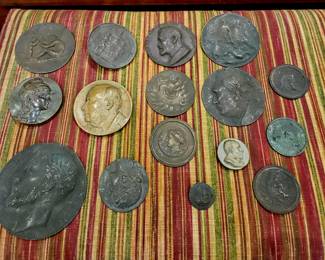 Various Bronze  medallions, 19th c. And  older