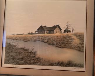 VINTAGE ASIGNED PRINT 