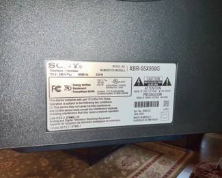 55" Sony TV, XBR 55x950G