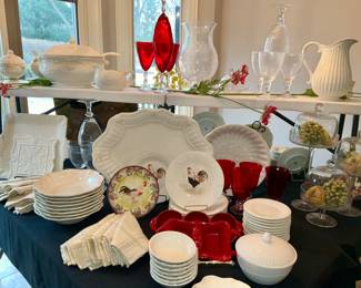 Lenox, everyday dishes. " Butlers  Pantry". Lenox  Lenox Red stemware