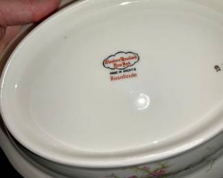 Haviland China, "Rosalinde". Service for 8+. Lots of serving pieces. 91 pics in all