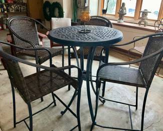 Patio Furniture, High Top Table 
