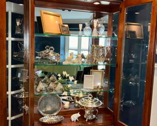 Heckman, Display Cabinet, pre lit 