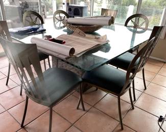 8 person dining table custom set -