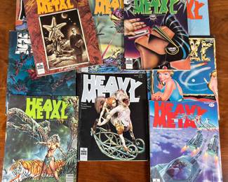 This lot features all 12 issues of Heavy Metal Magazine from 1979. First published in 1977, Heavy Metal Magazine, the world’s foremost illustrated magazine, explores fantastic and surrealistic worlds, alternate realities, science fiction and horror, in the past, present, and future. Writers and illustrators from around the world take you to places you never dreamed existed.