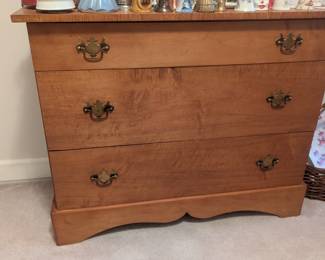 C77- $30. Handmade Small Dresser.  Measures 39.5" wide x 17.75" deep x 31.75" tall. 